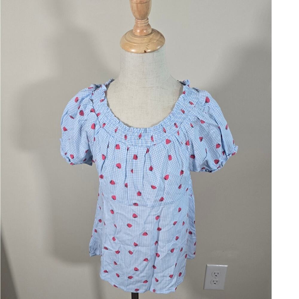 Love Glam Girl Colette Cap Short Sleeve Top Girls Size M